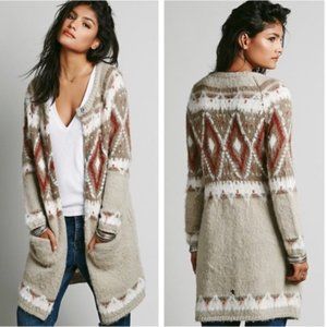 Free People Frosted Fair Isle Cardigan